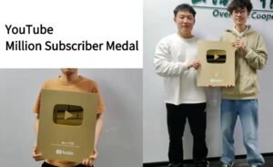 YouTubeMillion Subscriber Medal