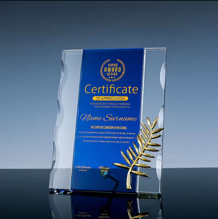 Crystal plaque 1-3
