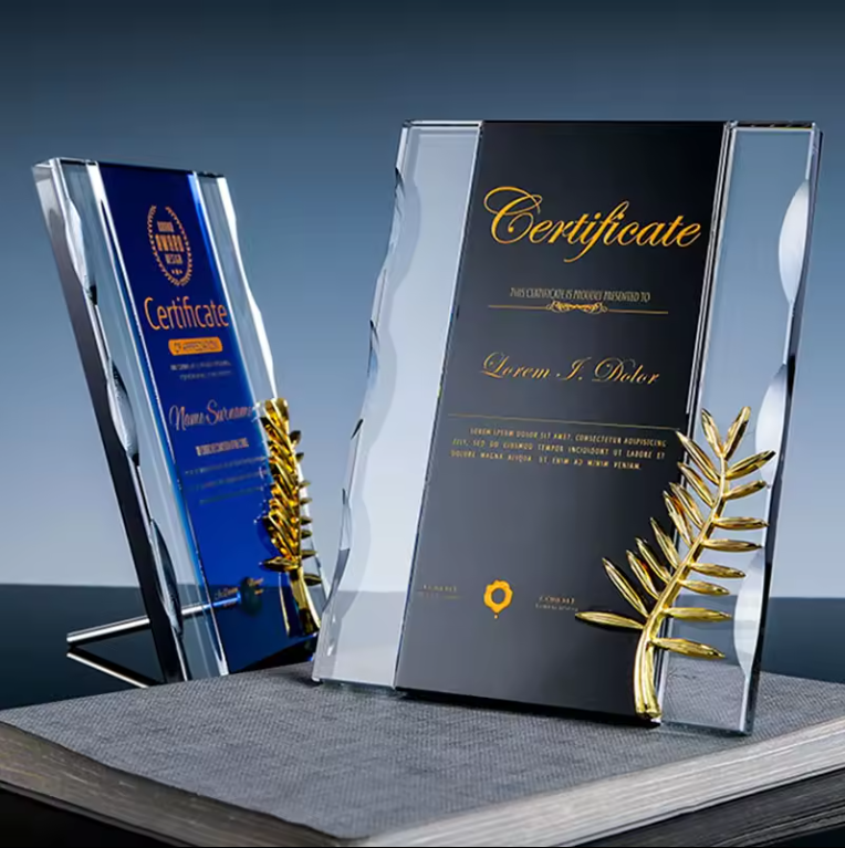 Crystal plaque 1-4