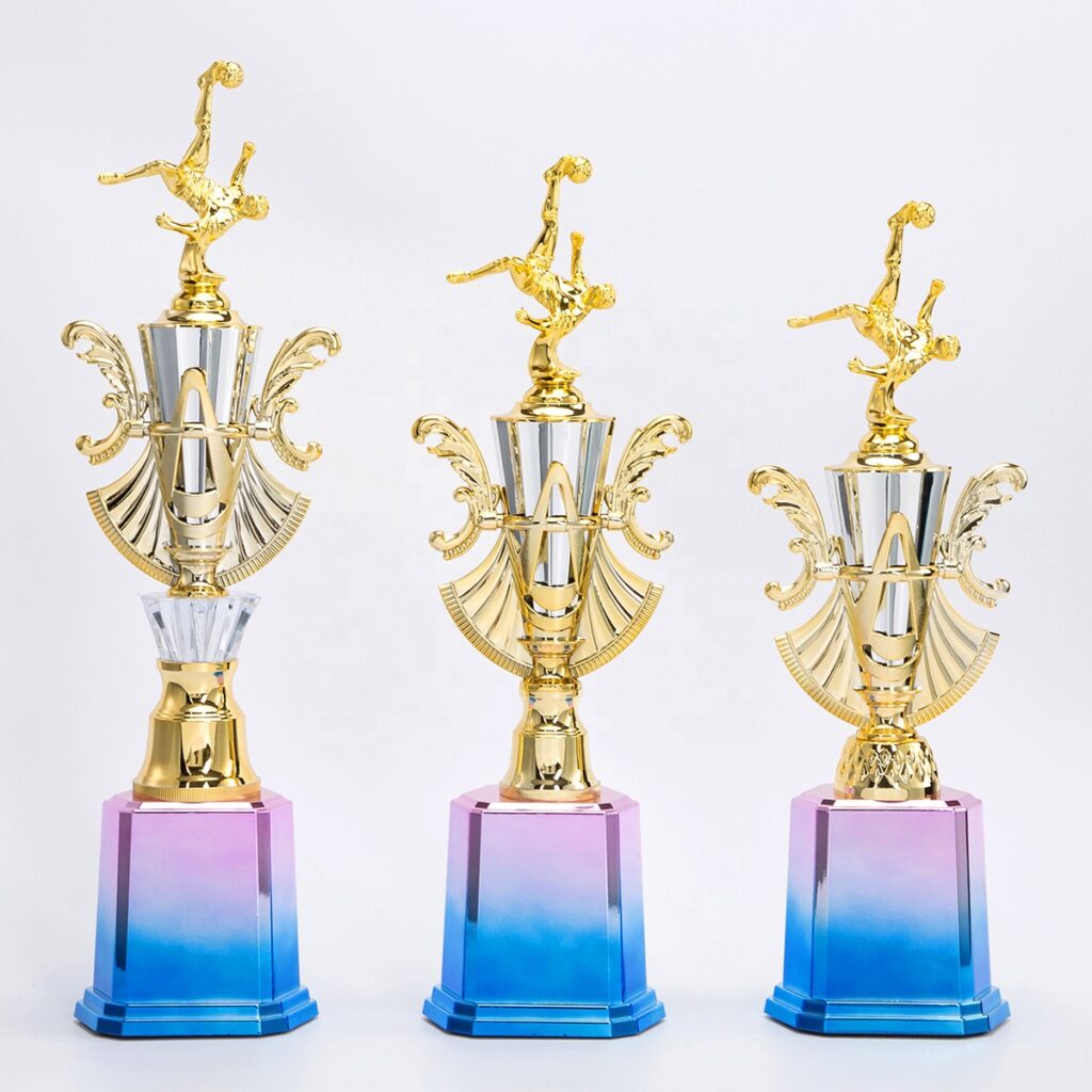 Plastic soccer trophy 01