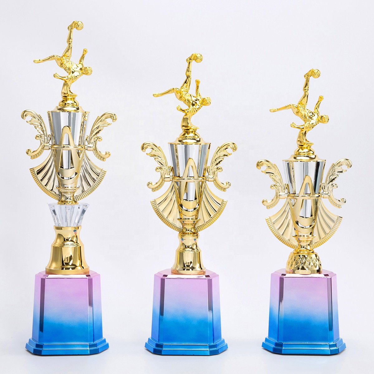 Plastic soccer trophy 01