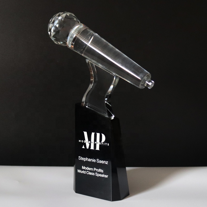 Crystal Microphone Trophy 04