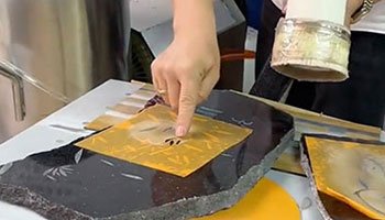 Sandblasting lettering