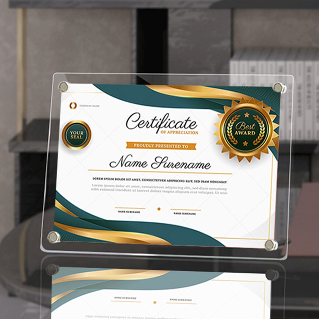acrylic award plaque​ 22-3