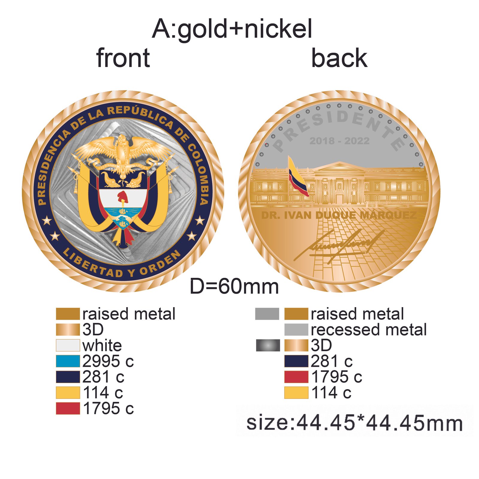 presidencia colombia coin