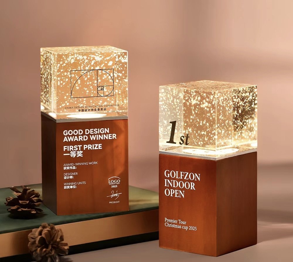 Custom Wood Base Trophy 199
