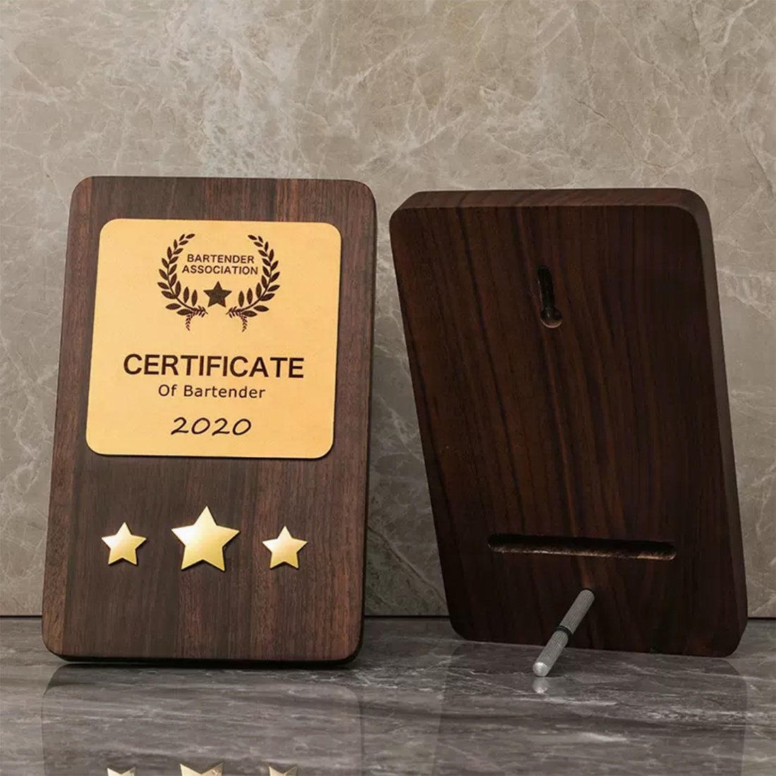 wood engraved plaques​ 24-4