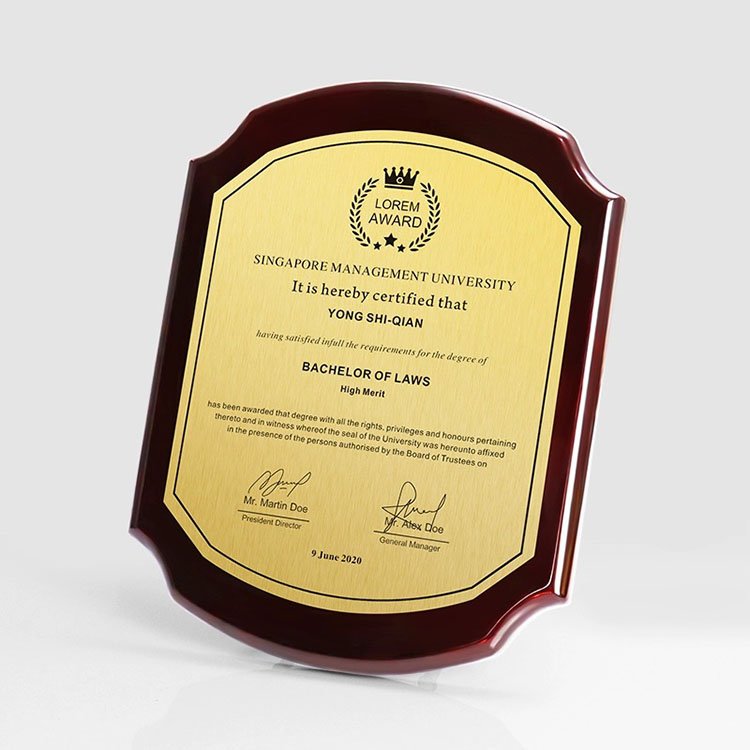 wood oval plaque​ 27-1