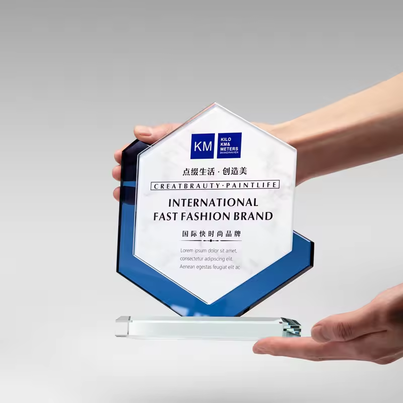 award crystal trophy 04