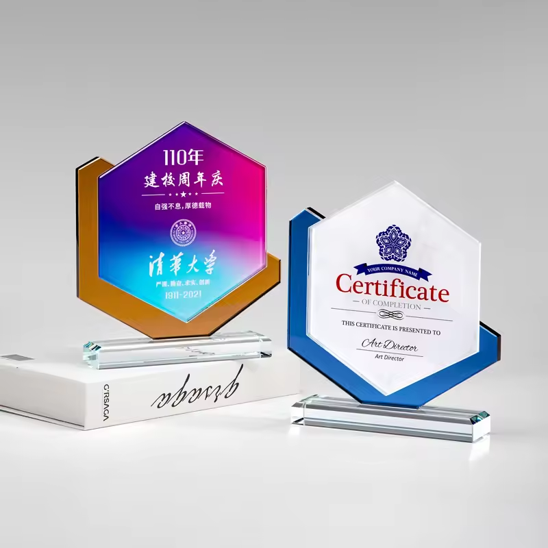 award crystal trophy 06