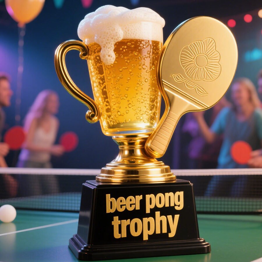 beer pong trophy