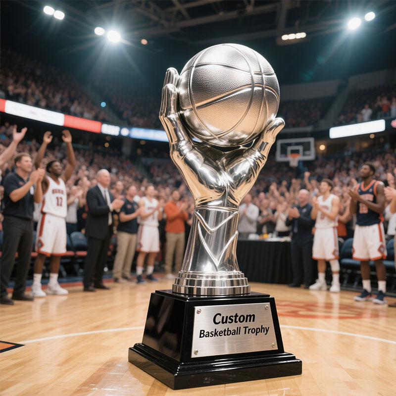 custom basketball trophy