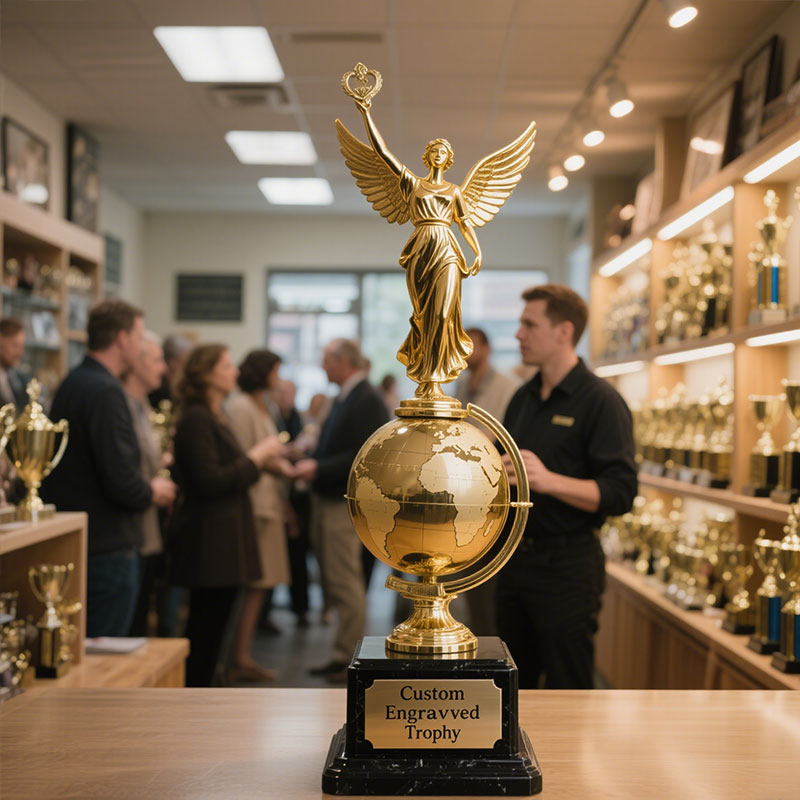 trophée gravé personnalisé