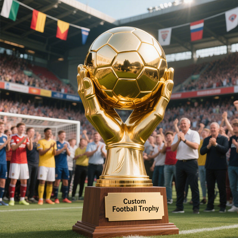 custom football trophy