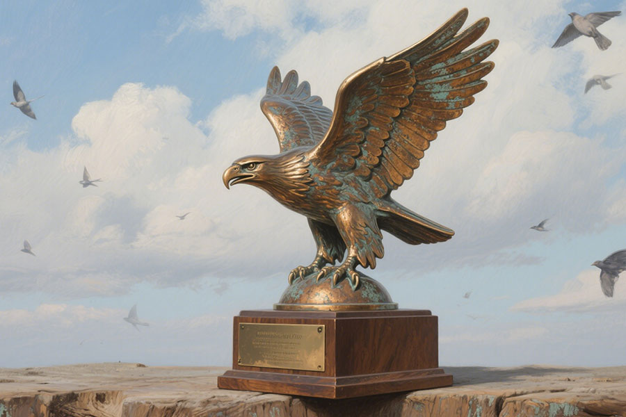 custom metal trophy