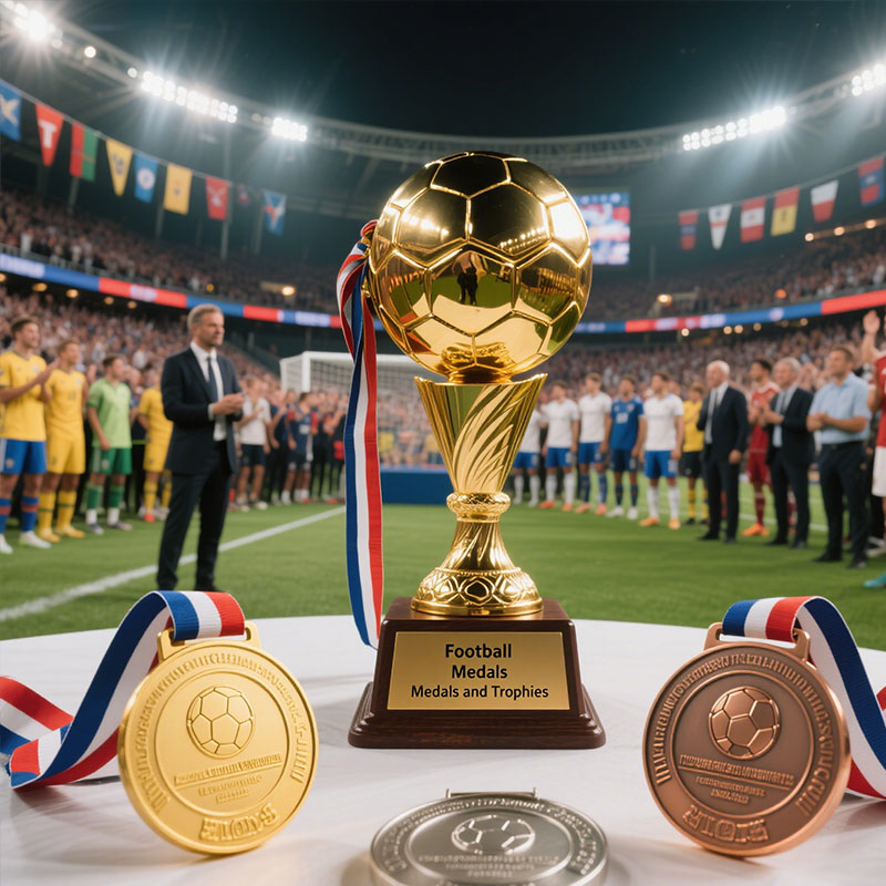 football medals and trophies