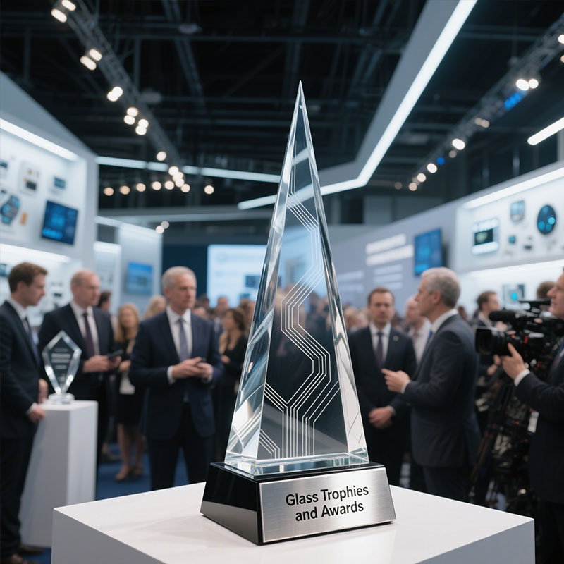 glass trophies and awards