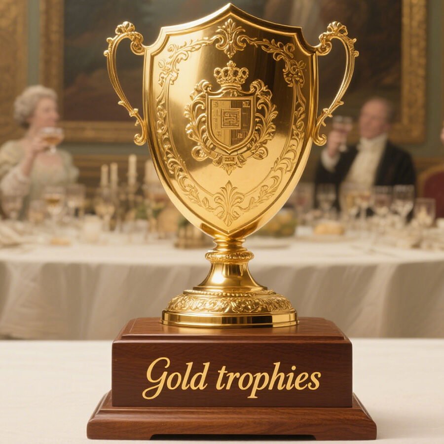 gold trophies