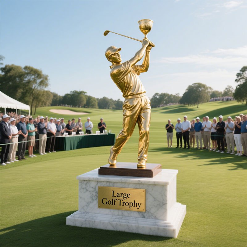 large golf trophy