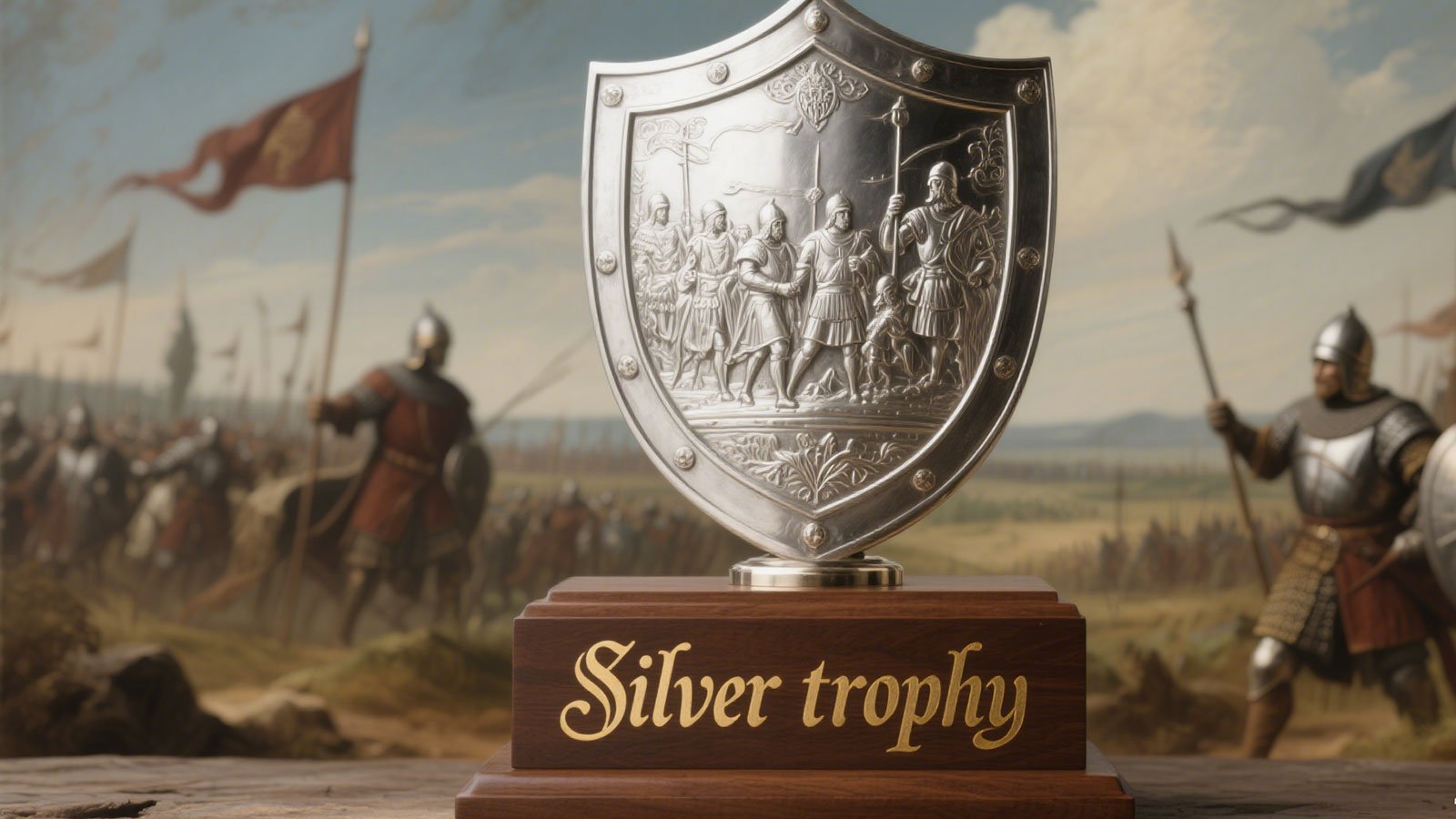 silver trophy