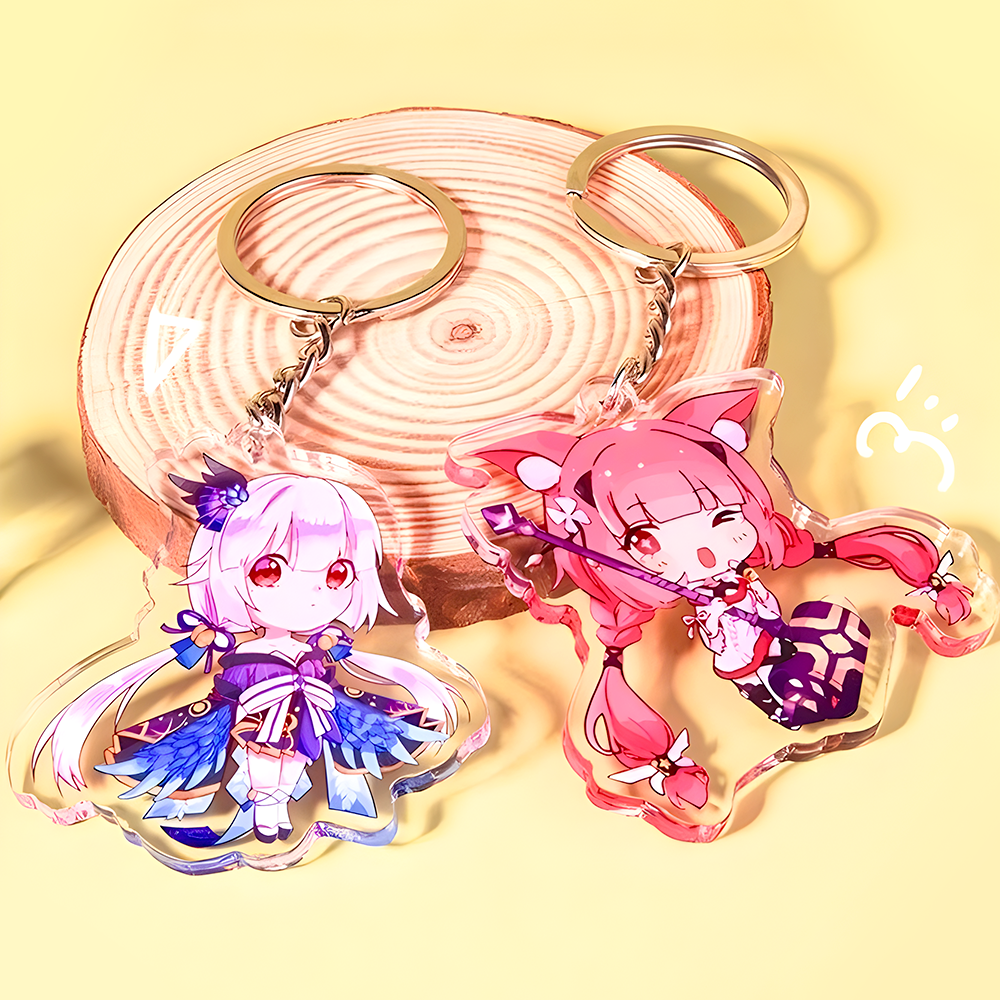 Acrylic key chain 4-1