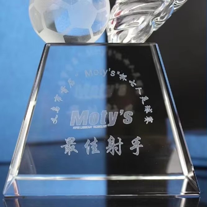 Crystal football boot trophy-06