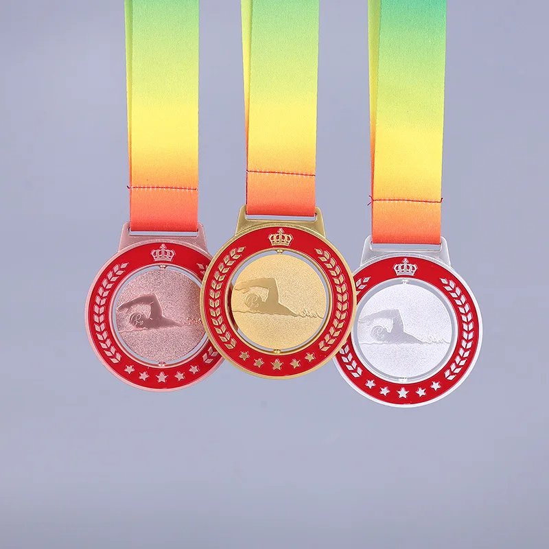 Custom Design Swimming medals 2-1