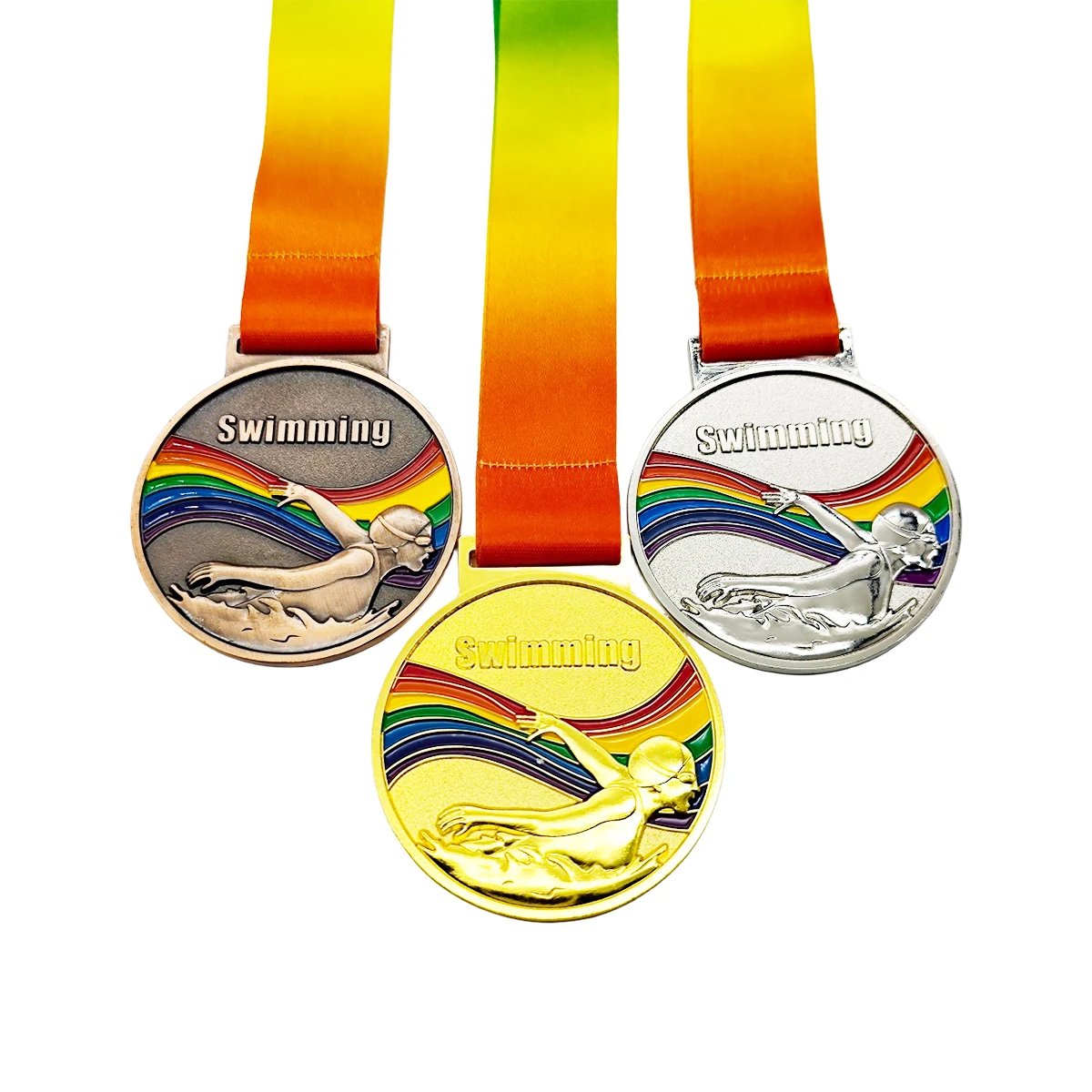 Custom Design Swimming medals 2-2