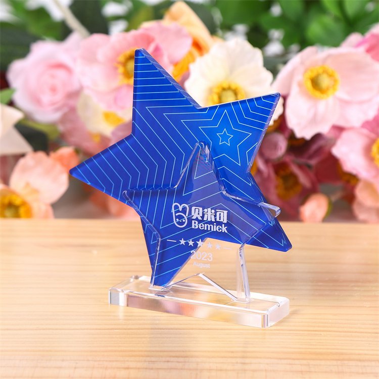 Custom acrylic star trophy​ 01
