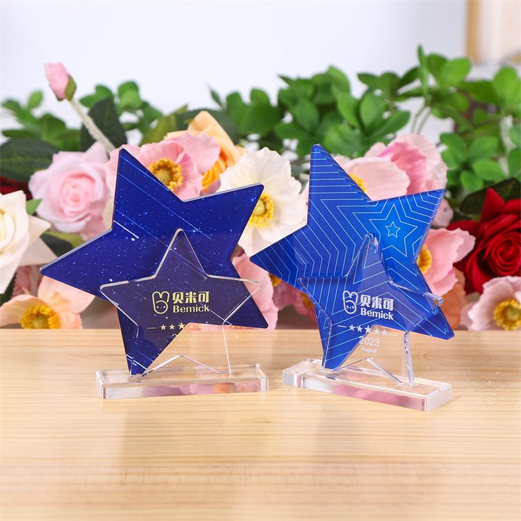 Custom acrylic star trophy​ 04