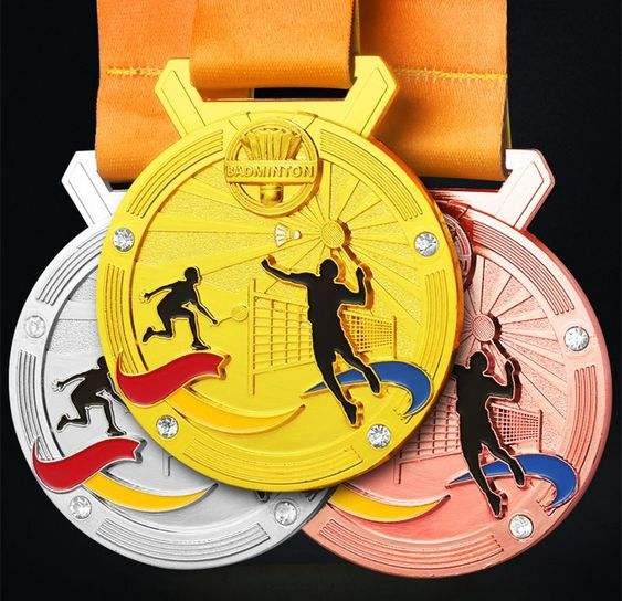 Design Metal badminton medals​ 5-1