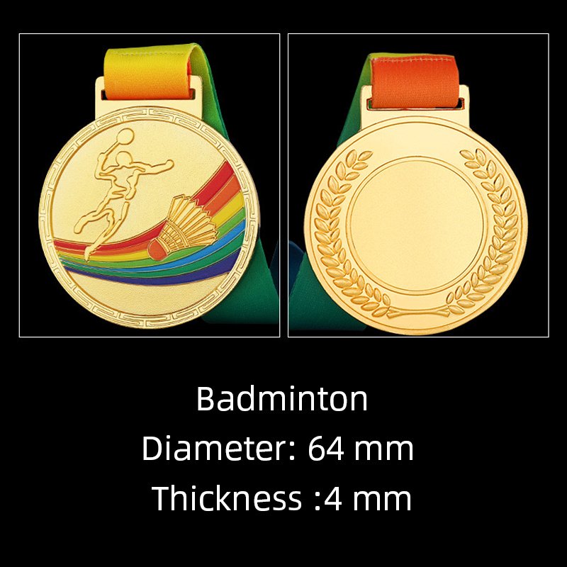 Design Metal badminton medals​ 5-2