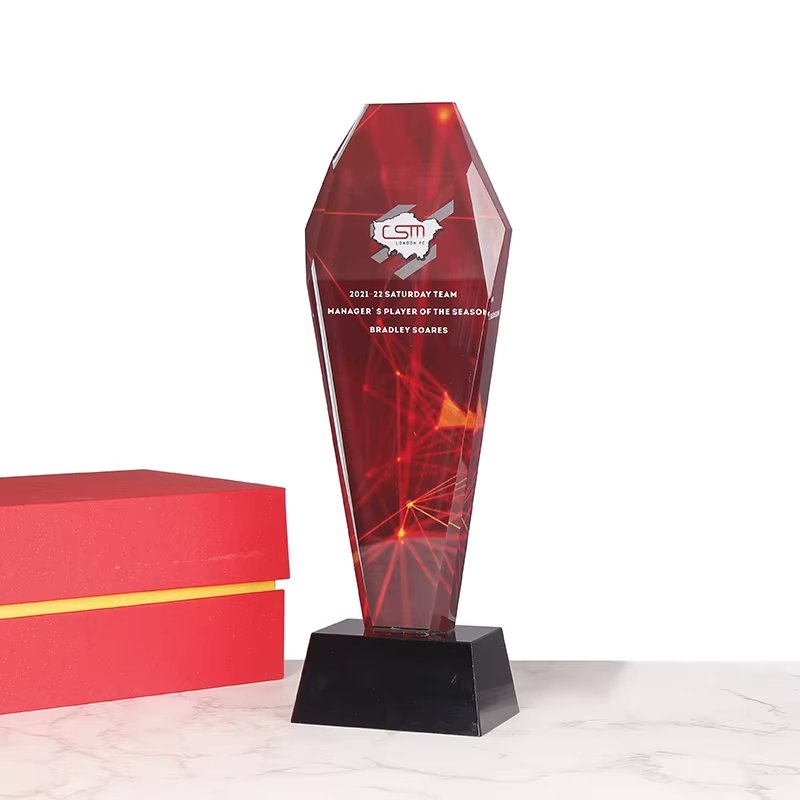 Diamond Color Printed Crystal Trophy-01
