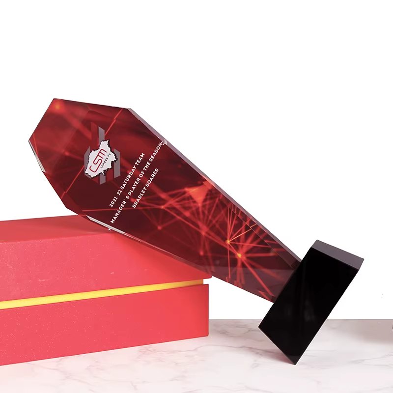 Diamond Color Printed Crystal Trophy-03