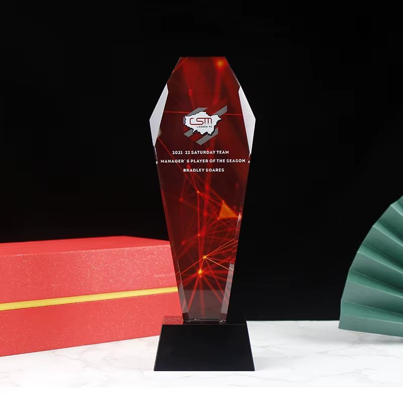 Diamond Color Printed Crystal Trophy-04