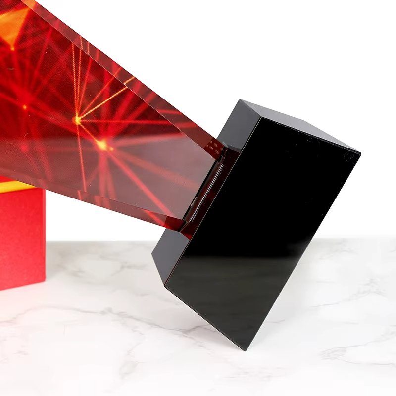 Diamond Color Printed Crystal Trophy-07