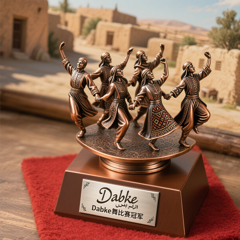Folk dance trophy custom3