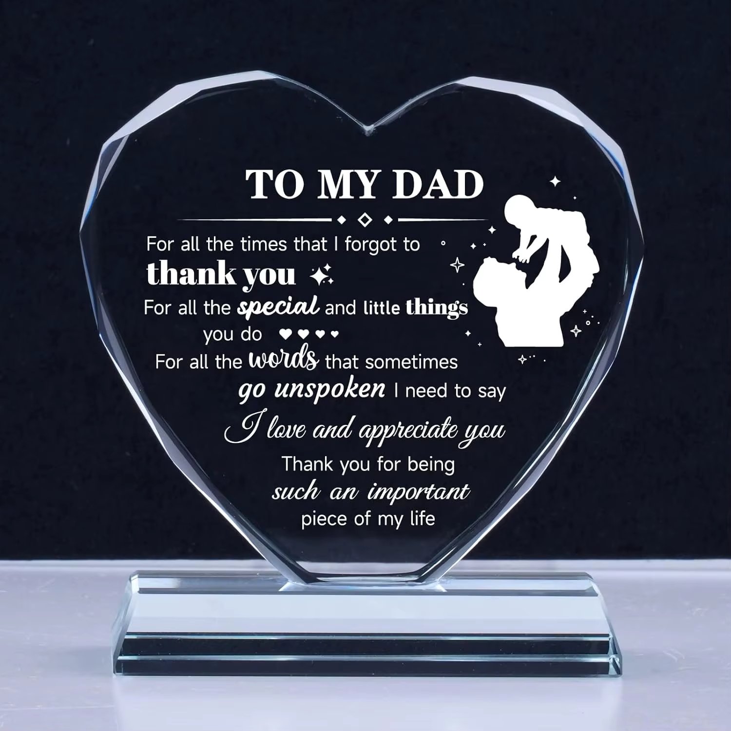 Heart glass trophy award​-01