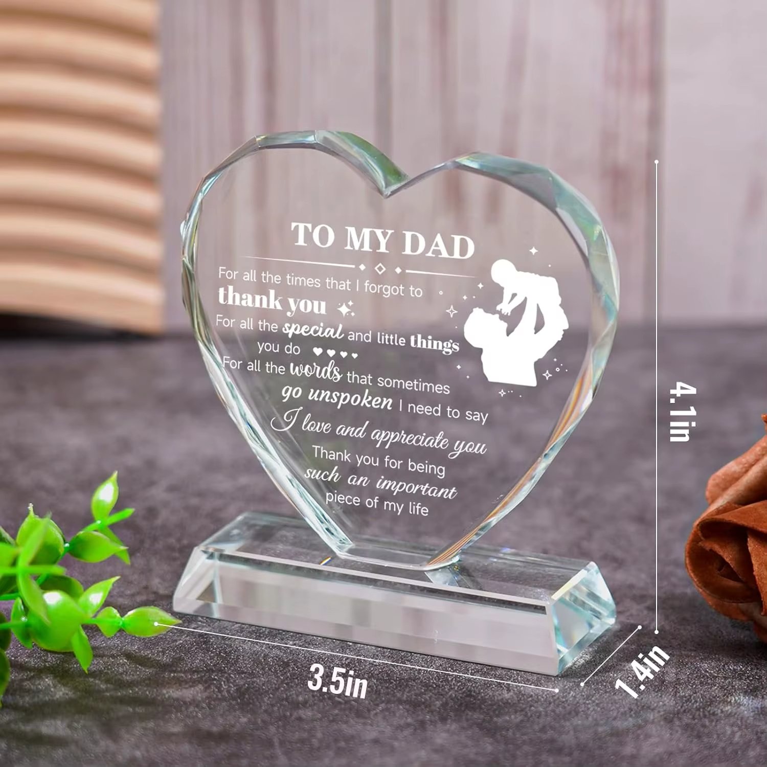 Heart glass trophy award​-04