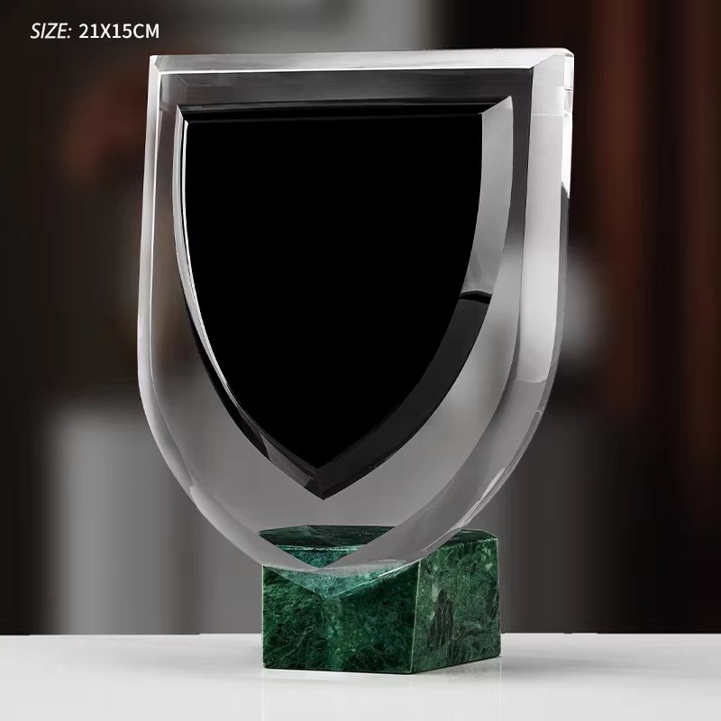 Marble crystal trophy-6