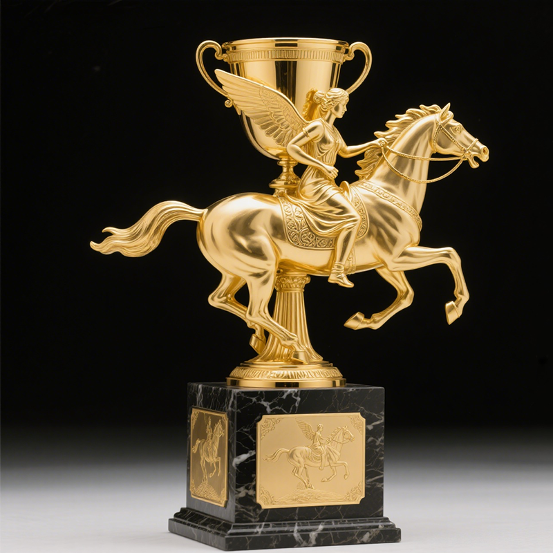 Metal Horse Trophy3