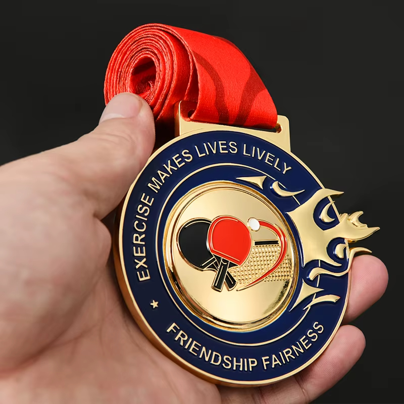 Metal table tennis medal customization-06
