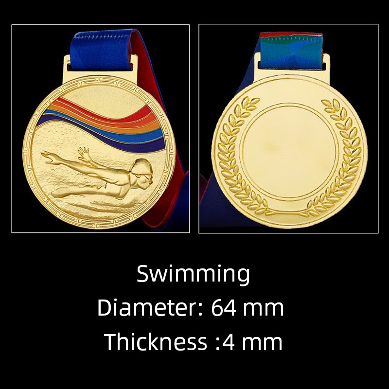 Swimming medals 1-2
