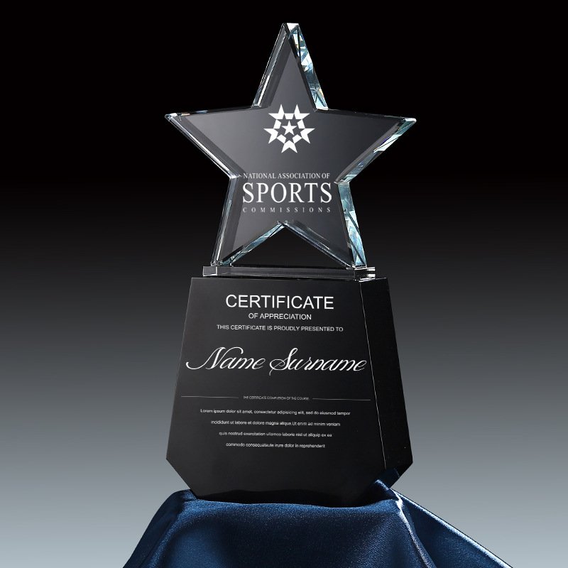 Wood crystal corporate trophies​ 03