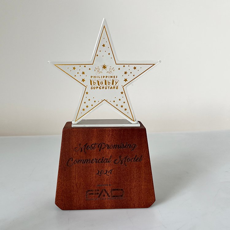 Wood crystal corporate trophies​ 06