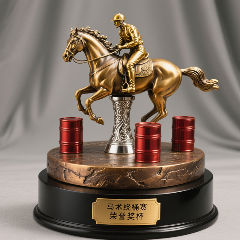 barrel racing trophy custom1