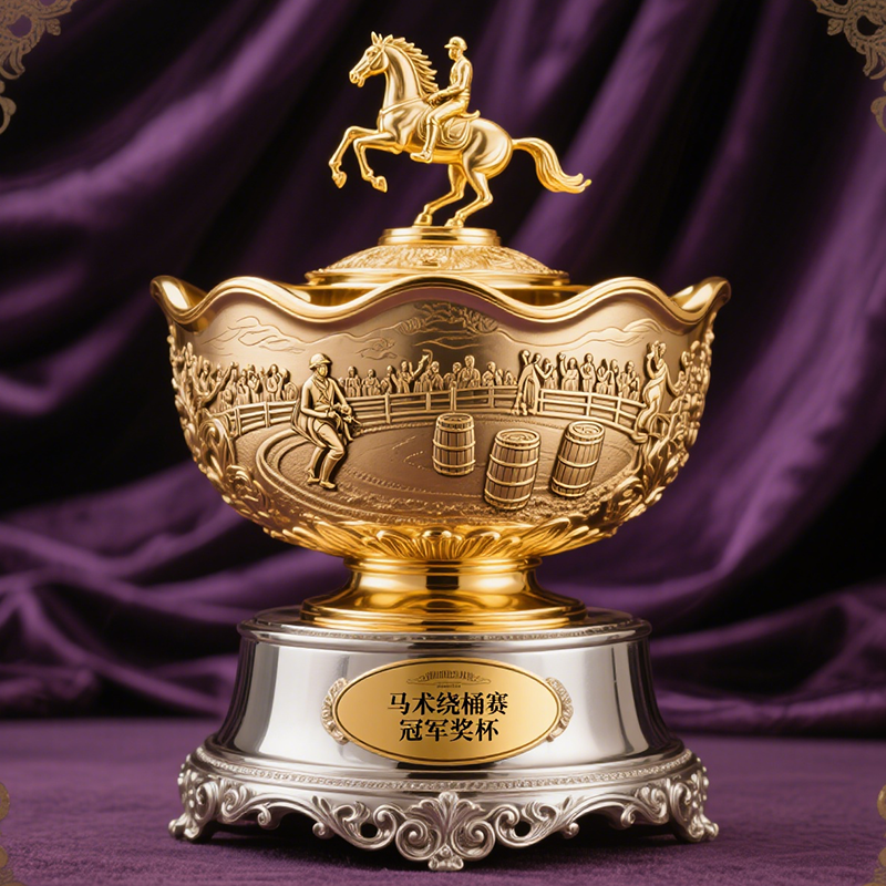 barrel racing trophy custom2