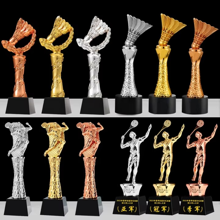 crystal badminton trophy​ 7-4