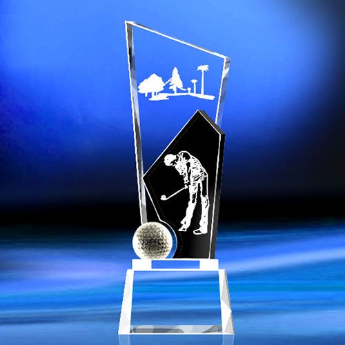 crystal golf trophies wholesale​10