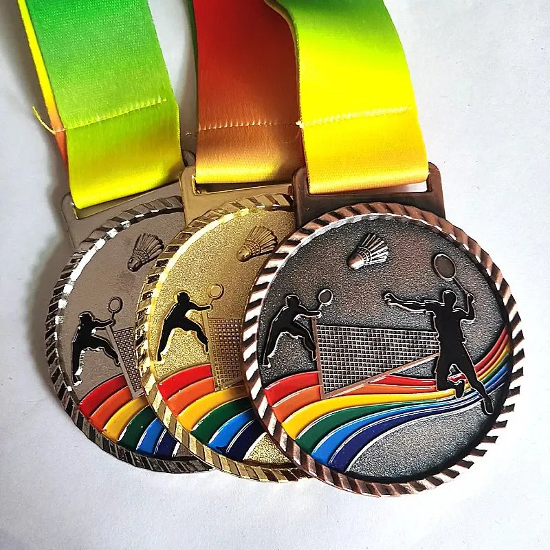 custom badminton olympic medals​ 10-1